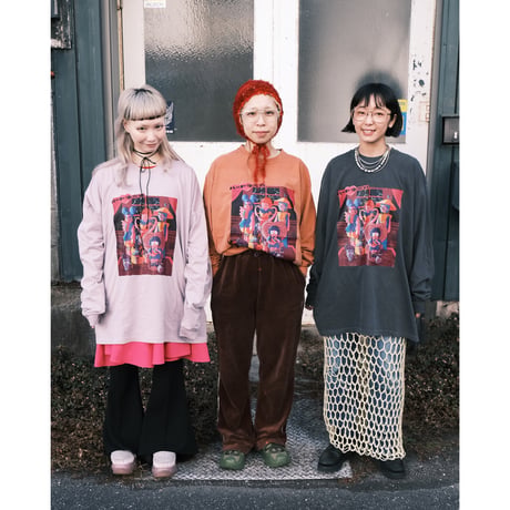"ハート争奪戦❣️" / LS tee 【black】