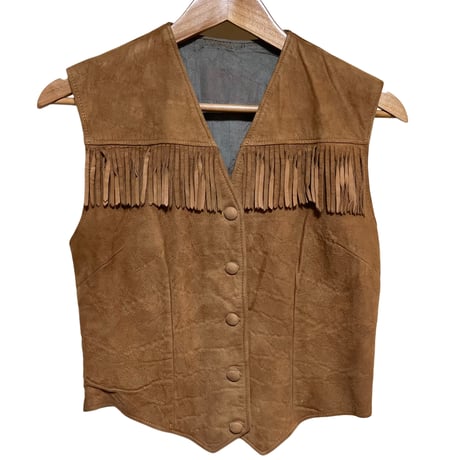 leather vest with fringe