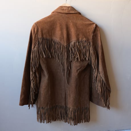 60-70s fringe leather jacket