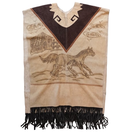 leather poncho