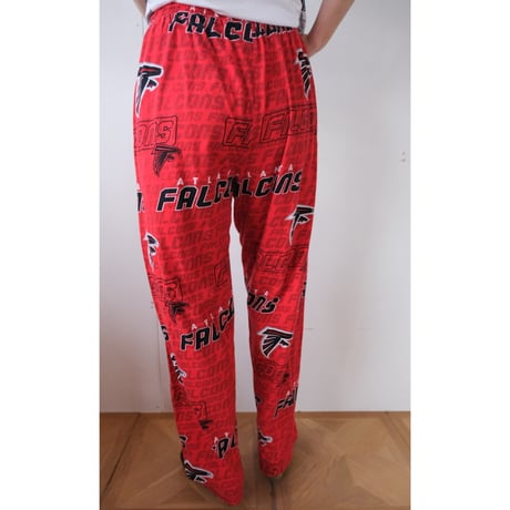 "FALCONS" easy pants / red
