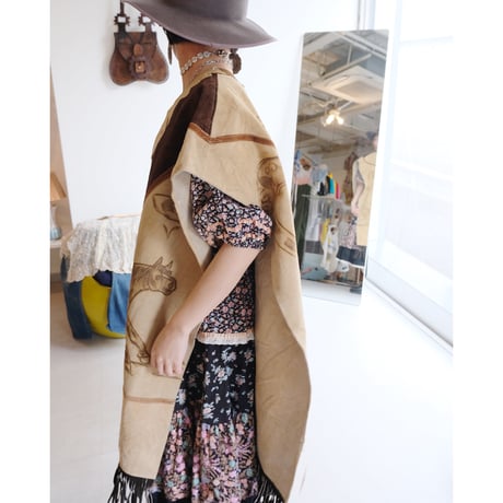 leather poncho