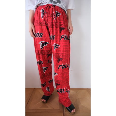 "FALCONS" easy pants / red
