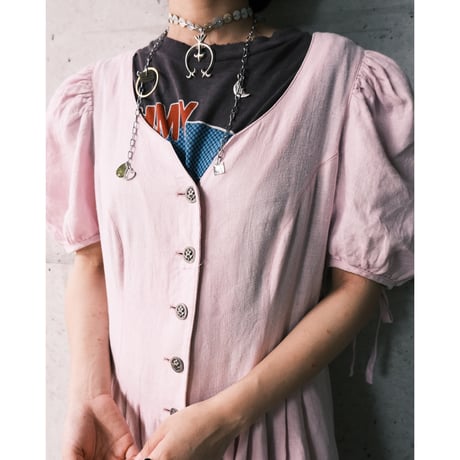 Tyrolean dress with flower buttons