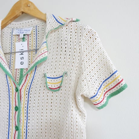 60-70s vintage / cotton knit shirts