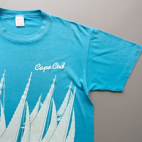 "yacht" print tee / blue