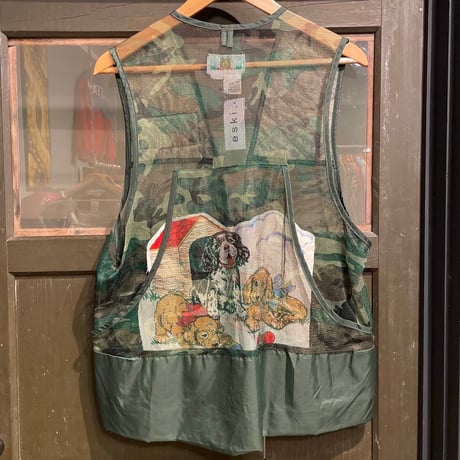 eski. remake / "dog" mesh camo vest