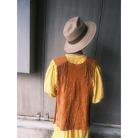 fringe leather vest
