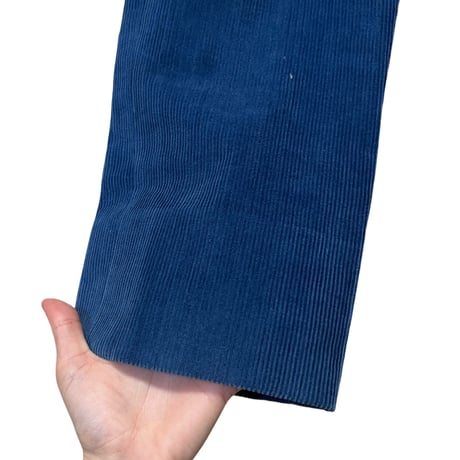 high-waist corduroy pants
