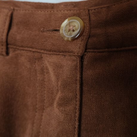 brown velours  pants