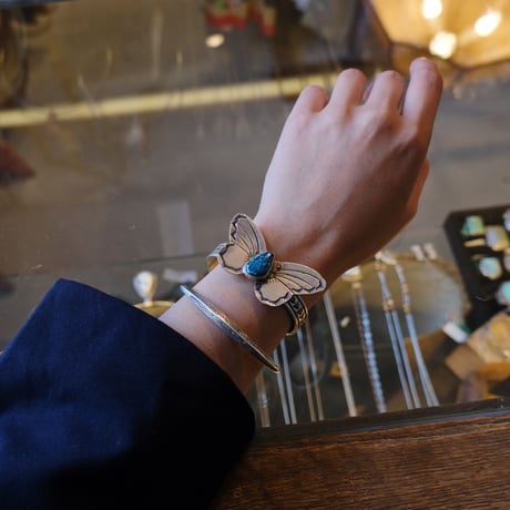 navajo "RickEnrigues" butterfly bangle
