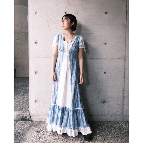 GUNNE SAX / lace up dress