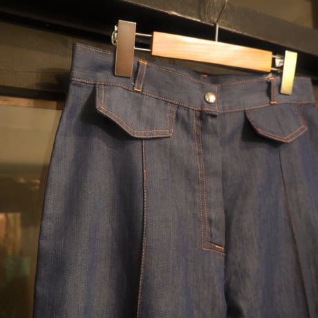 〜70s unknown / light oz flare chambray pants