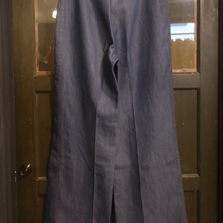 〜70s unknown / light oz flare chambray pants