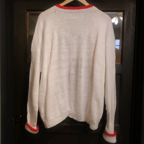 white loose cardigan