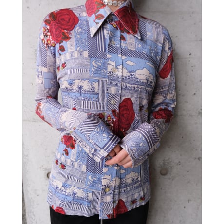 70s nylon shirt