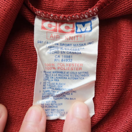 “CCM” air-knit game shirt