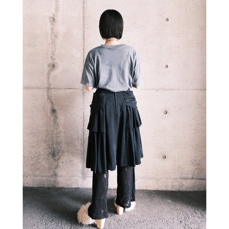 over dye tee / black