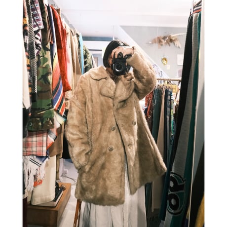 70s fake fur coat
