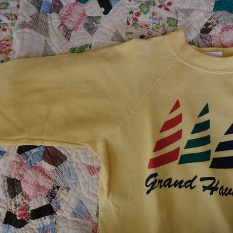 〜80s / print sweat "yacht"