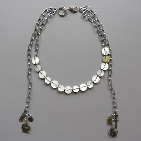 eski. original "shell × chain" necklace