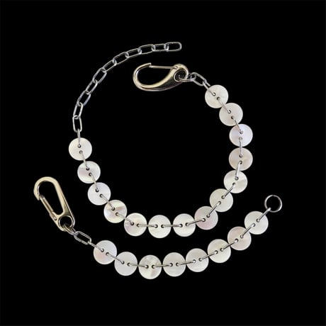 eski. original shell chain "plain" choker & bracelet