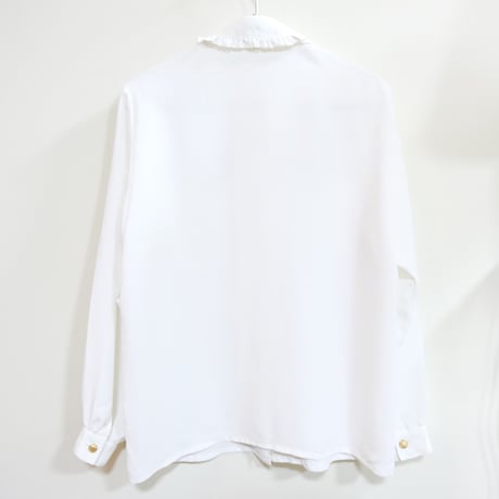 frill white shirt