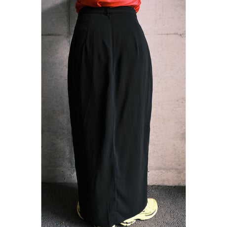 black poly skirt