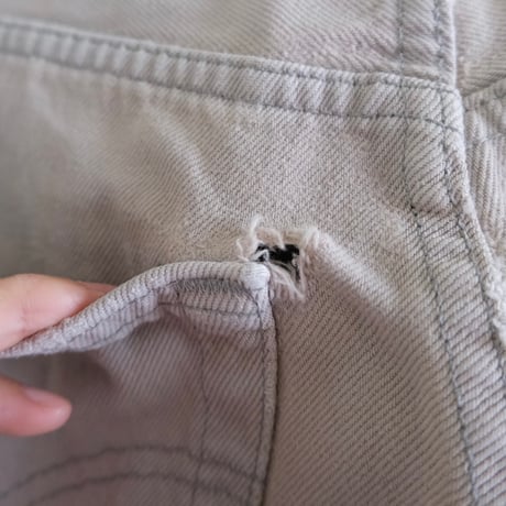 Levi's lot.501 / gray denim / made in USA