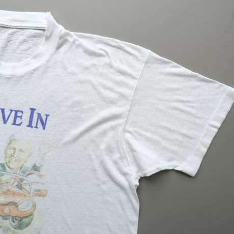 old print tee / white