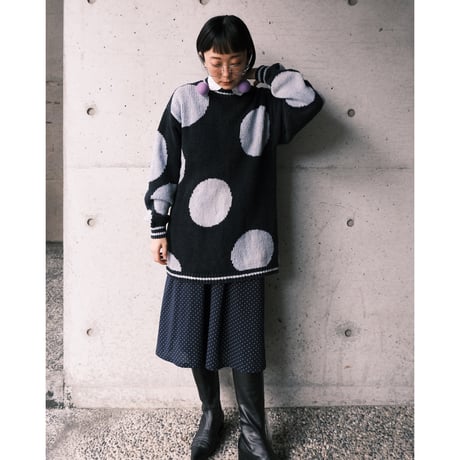dot cotton knit