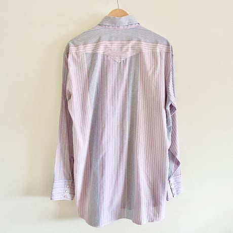 Ranch and town / stripe western shirt