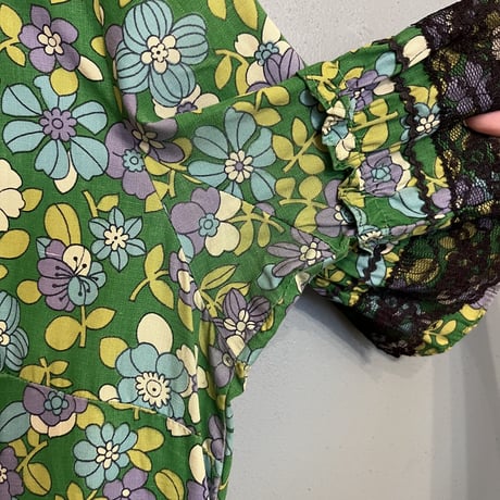 50-60s vintage / "Faye Creations" tiered dress