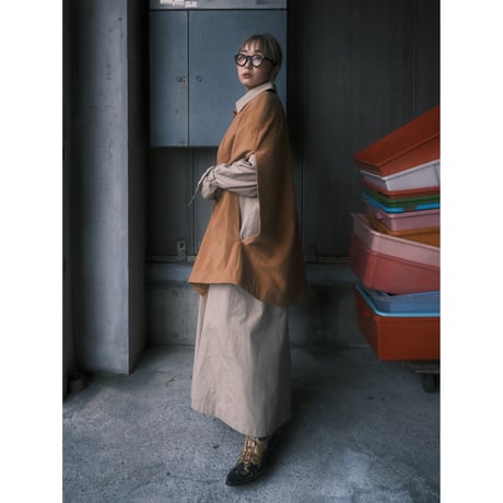 wide silhouette poncho