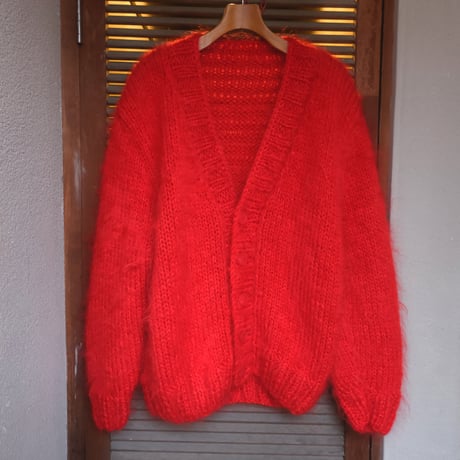"BAA COSTUME MFG." / king  mohair  sweater / red