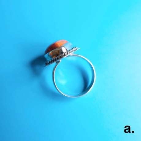 navajo / spiny oyster shell ♡ ring