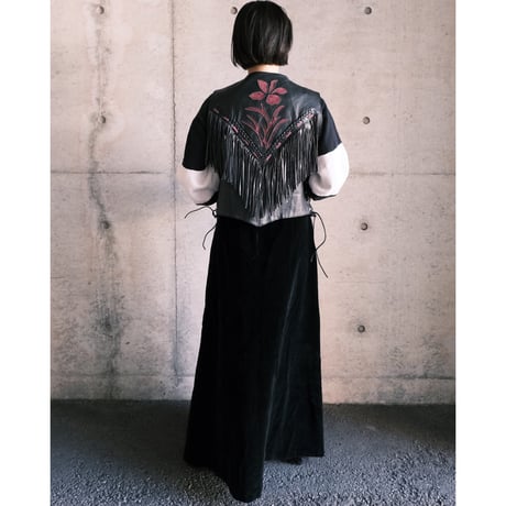 leather vest with fringe