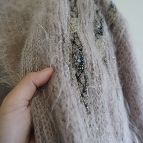 mohair gown / gray