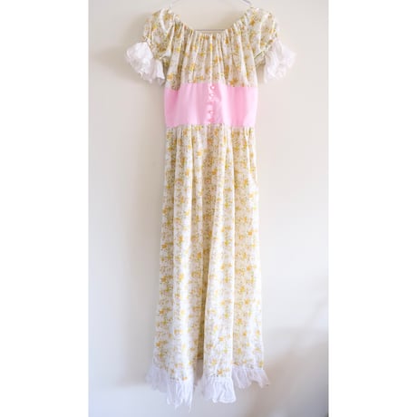 70s flower dress ※as is