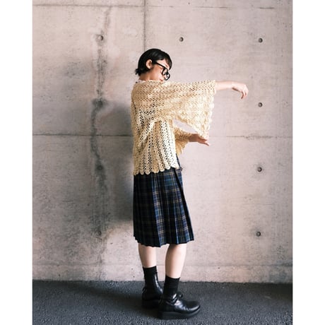 crochet cardigan with flare sleeve