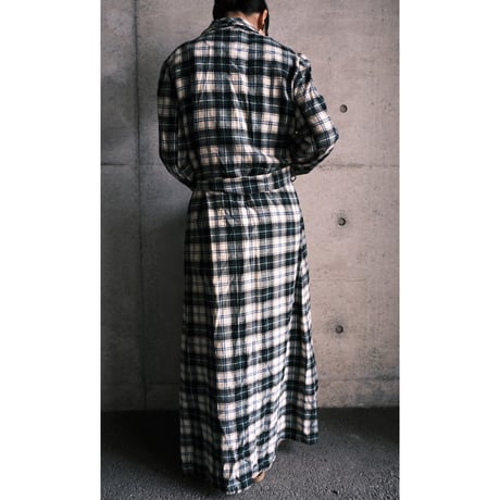 “PENDLETON” check wool lounge robe