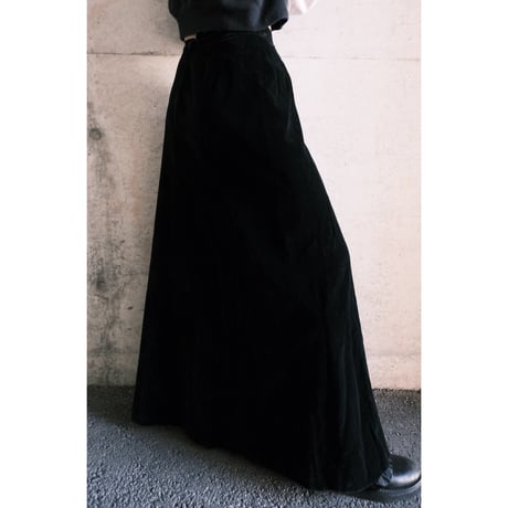 〜70s velour long flare skirt