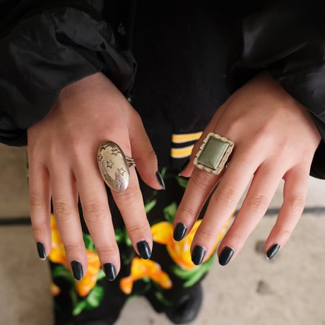 navajo/Andy Cadman/Star-patterned dome ring