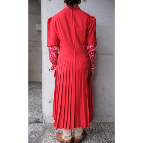 〜70s red dress