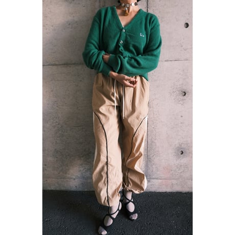 acryl cardigan / green