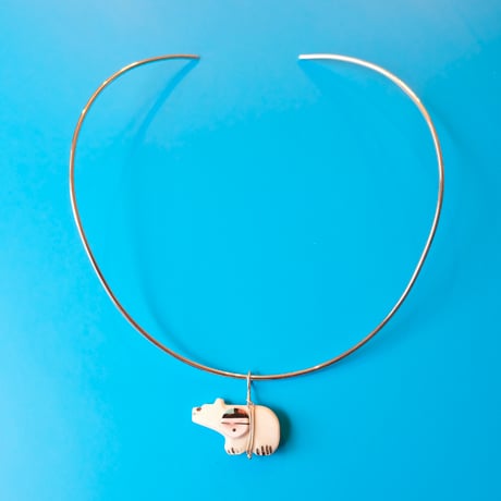 ZUNI / "bear" fetish necklace