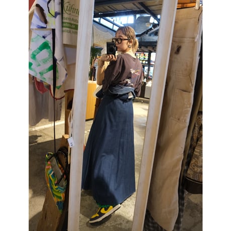 western denim dress with concho