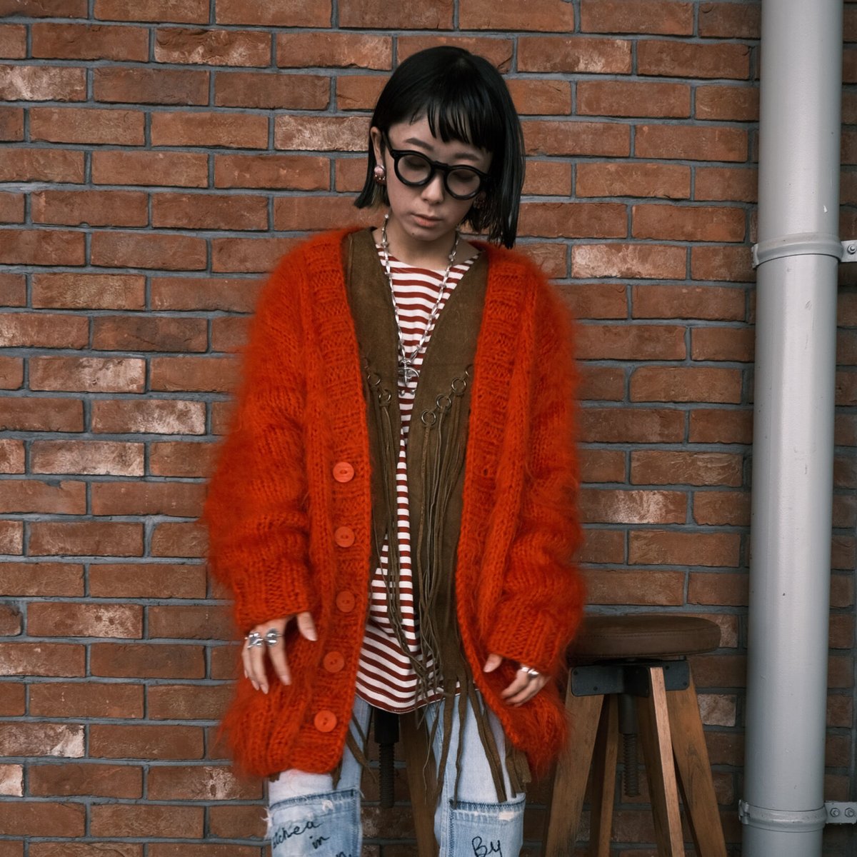 BAA COSTUME MFG.\"KING MOHAIR CARDIGAN“ BAA COSTUME MFG. 