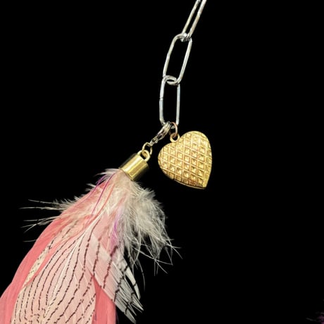 eski. original shell chain necklace "feather"