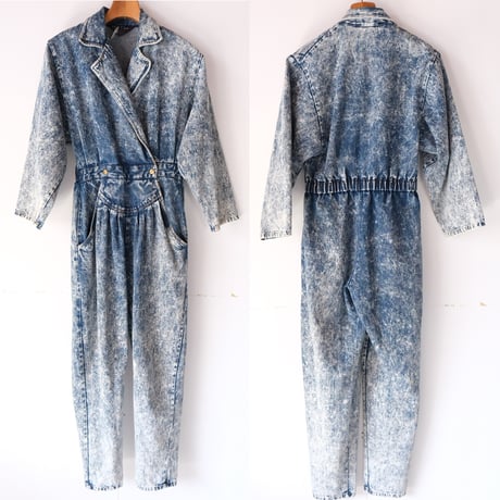 chemical denim all-in-one